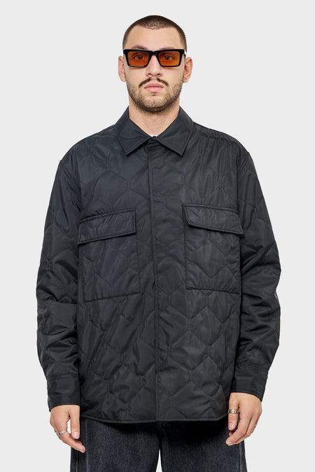 men#@Куртка PADDED OVERSHIRT чорна