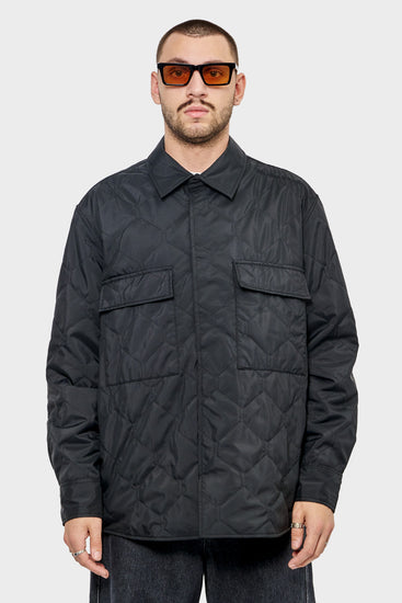 men#@Куртка PADDED OVERSHIRT чорна
