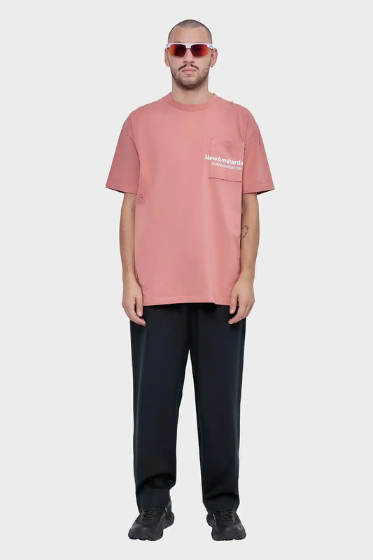 men#@Футболка THROW POCKET коричнева