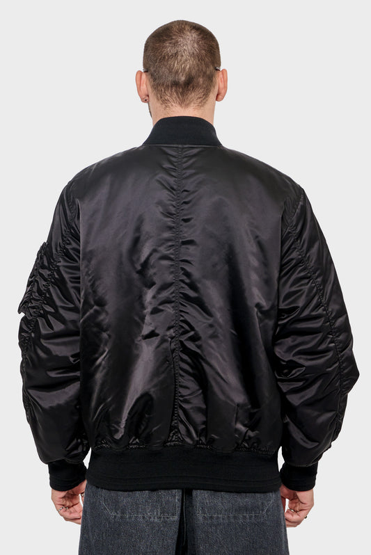 men#@Куртка NYLON BOMBER чорна