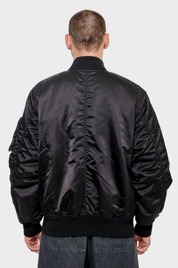 men#@Куртка NYLON BOMBER чорна
