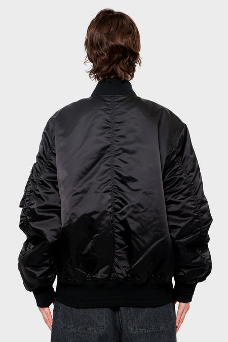 women#@Куртка NYLON BOMBER чорна