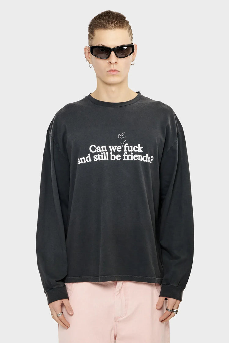 men#@Лонгслів A MODERN LOVE STORY чорний