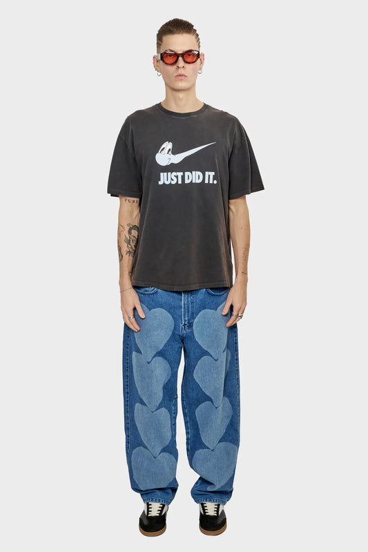 men#@Футболка JUST DID IT чорна