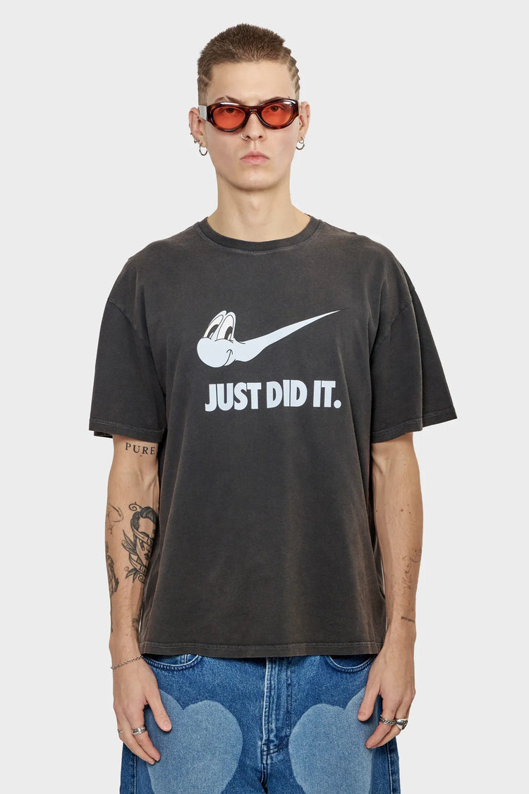 men#@Футболка JUST DID IT чорна