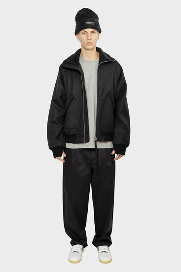 men#@Бомбер WOOL BOMBER чорний