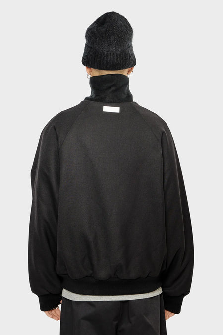 men#@Бомбер WOOL BOMBER чорний