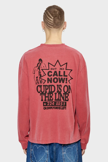 men#@Лонгслів CUPID&#39;S CALLING червоний