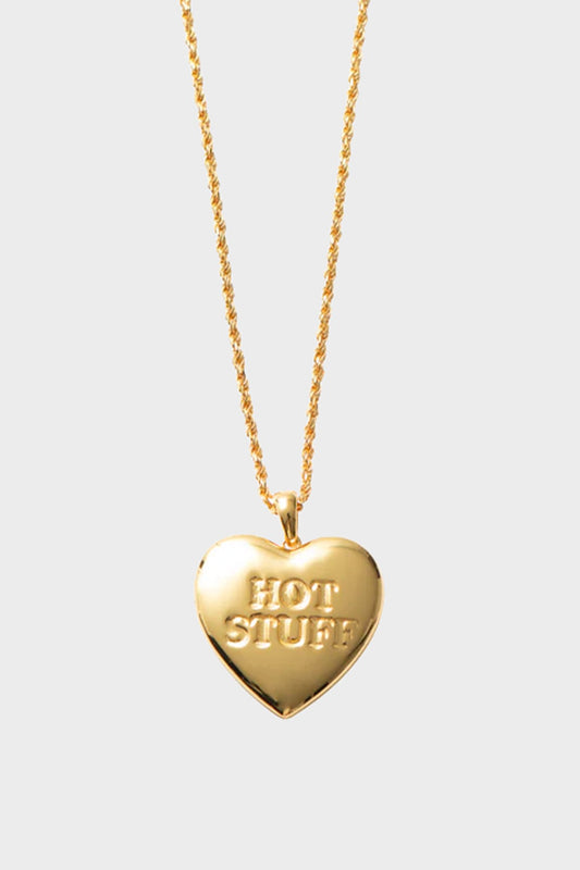 Кулон HELLO, HOT STUFF золотистий