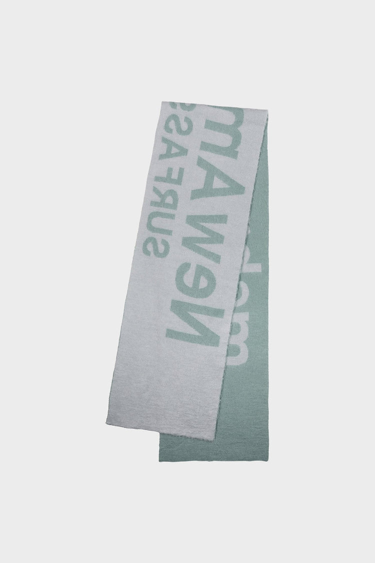 Шарф FUZZY NAME зелений