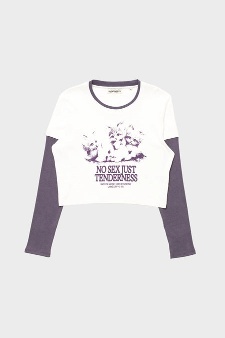 Лонгслів KITTEN CRUSH білий