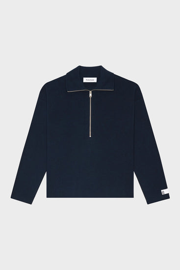 Светр MILANO HALF ZIP темно-синій Фото 1