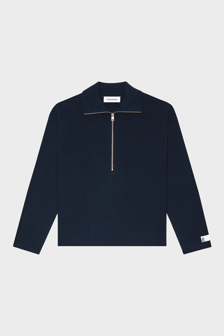 Светр MILANO HALF ZIP темно-синій