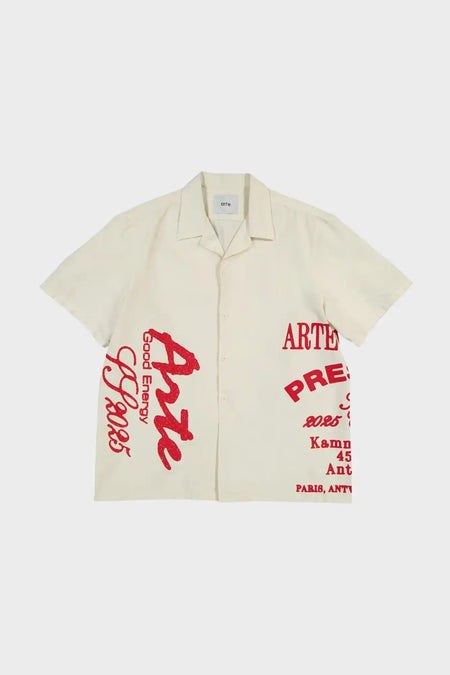 Сорочка ARTE RED PRINT бежева