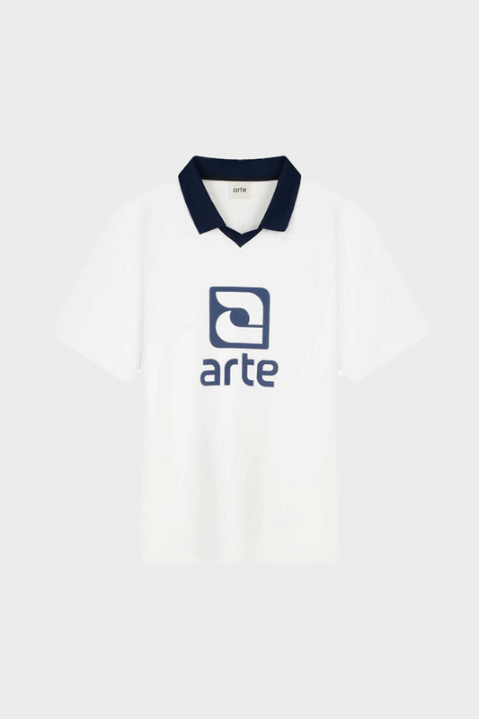 Футболка LOGO COLLAR біла