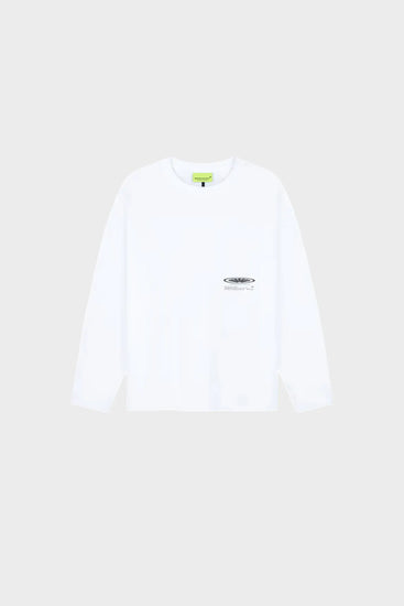 Лонгслів SHAPER LONGSLEEVE OVERDYED білий Фото 1