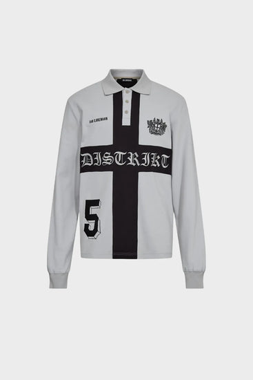 Джерсі DISTRIKT POLO LS сіре Фото 1