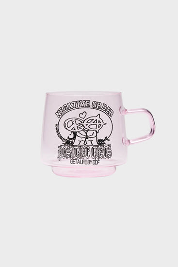 Чашка GLASS COFFEE CUP рожева Photo 1