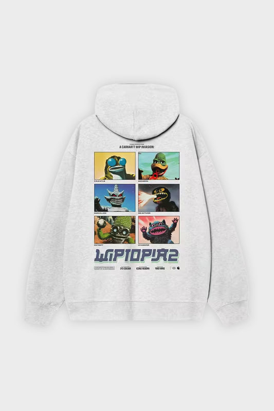 Худі HOODED WIPTOPIA II SWEAT сіре