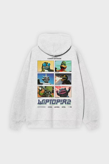 Худі HOODED WIPTOPIA II SWEAT сіре Фото 2