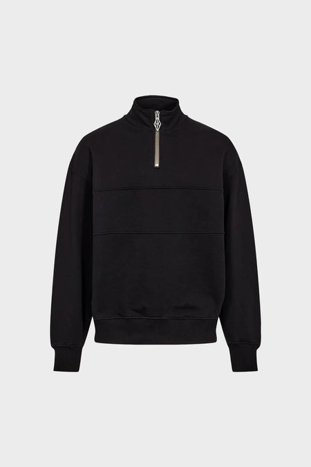 Світшот HALF ZIP CREWNECK чорний