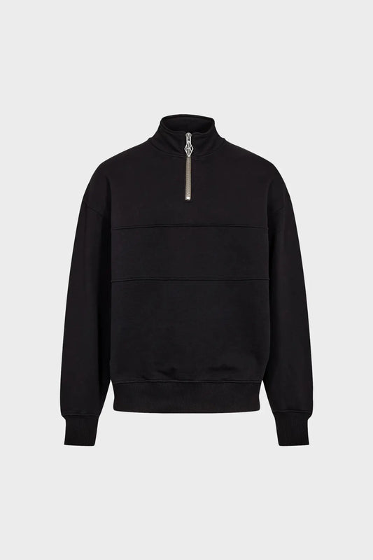 Світшот HALF ZIP CREWNECK чорний