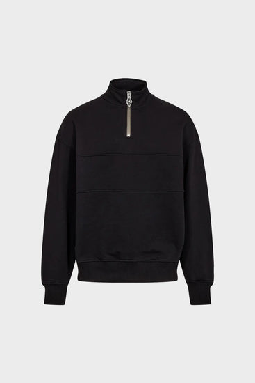 Світшот HALF ZIP CREWNECK чорний Photo 1