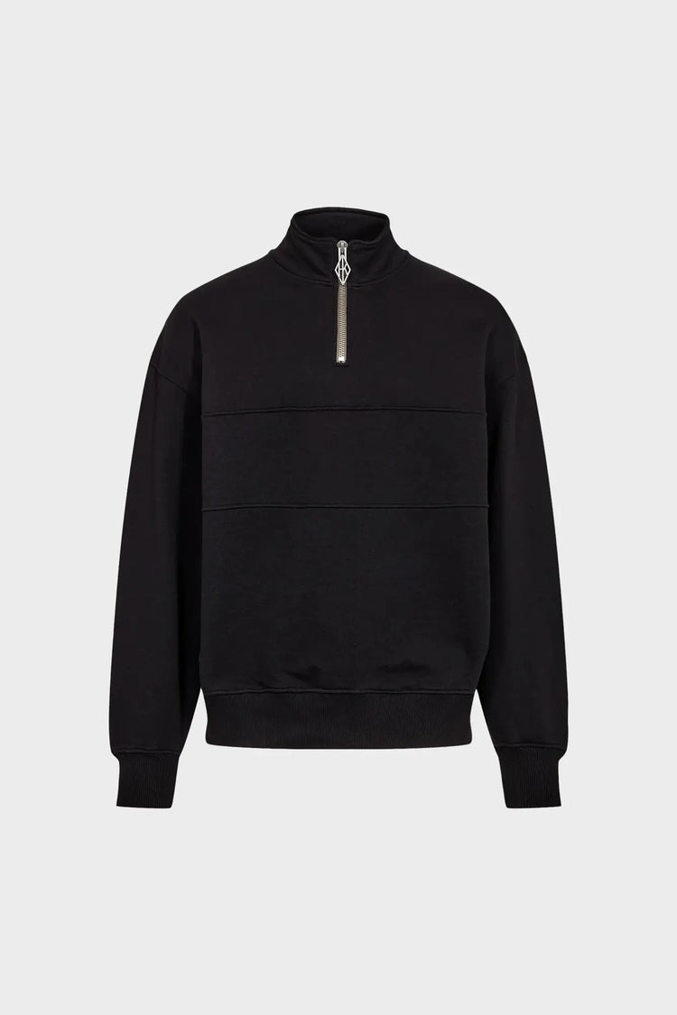 Світшот HALF ZIP CREWNECK чорний