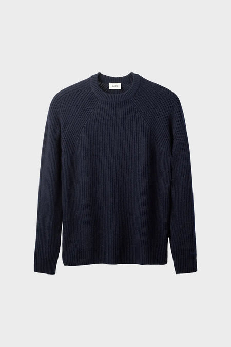 Светр DELTA WOOL RIB KNIT темно-синій