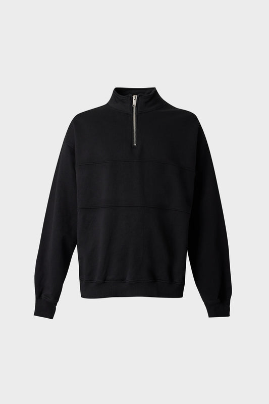 Світшот HALF ZIP CREWNECK чорний