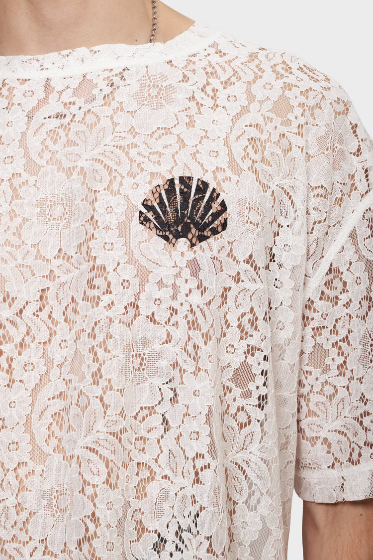 Футболка LACE LOGO біла