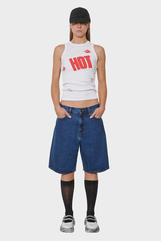 women#@Майка KISS ME I'M HOT біла