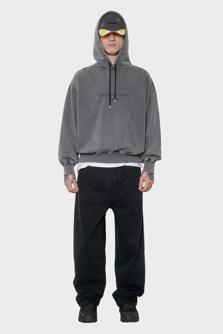 men#@Худі LOGO OVERSIZED темно-сірий