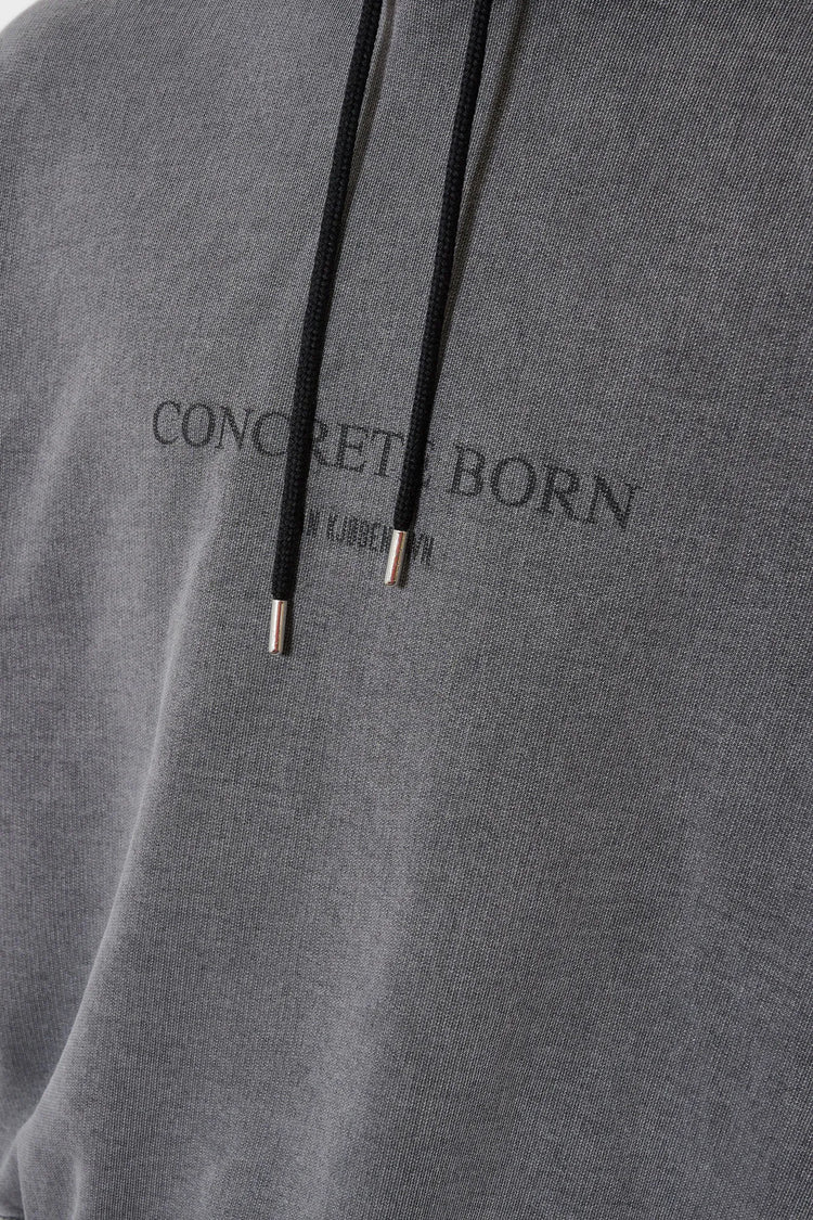 Худі LOGO OVERSIZED темно-сірий