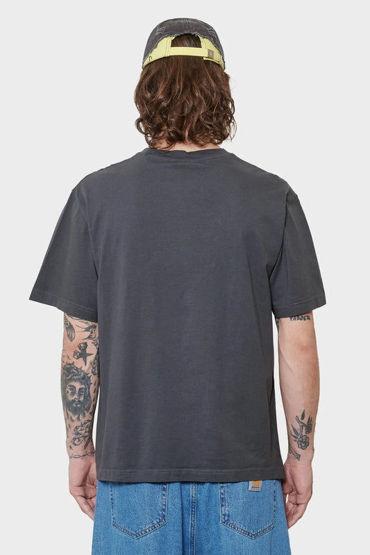 men#@Футболка DAILY OVERSIZED темно-сіра