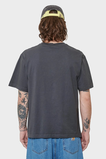 men#@Футболка DAILY OVERSIZED темно-сіра