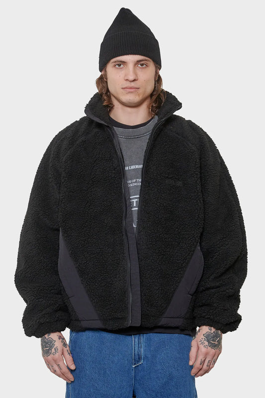 men#@Флісова куртка FLEECE JACKET чорна