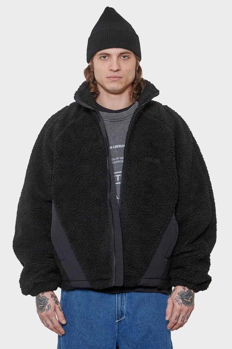 men#@Флісова куртка FLEECE JACKET чорна