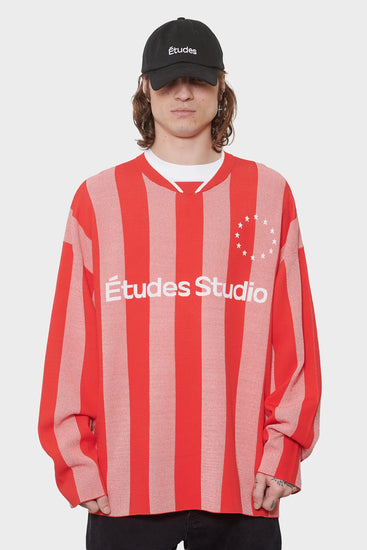 men#@Джерсі SOCCER LS STRIPED червоне