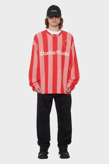 men#@Джерсі SOCCER LS STRIPED червоне