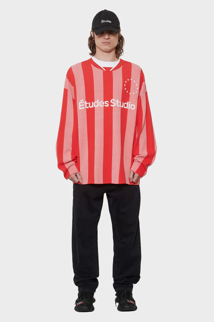 men#@Джерсі SOCCER LS STRIPED червоне