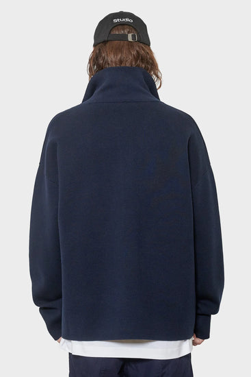 men#@Светр MILANO HALF ZIP темно-синій