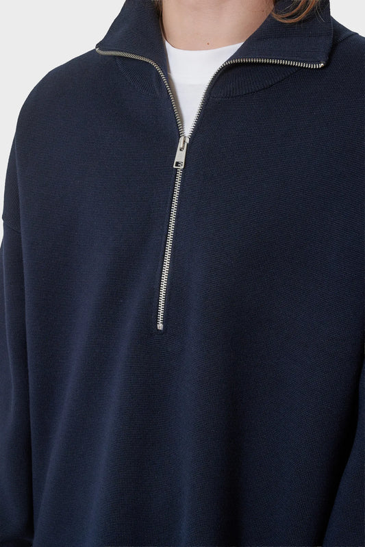 Светр MILANO HALF ZIP темно-синій