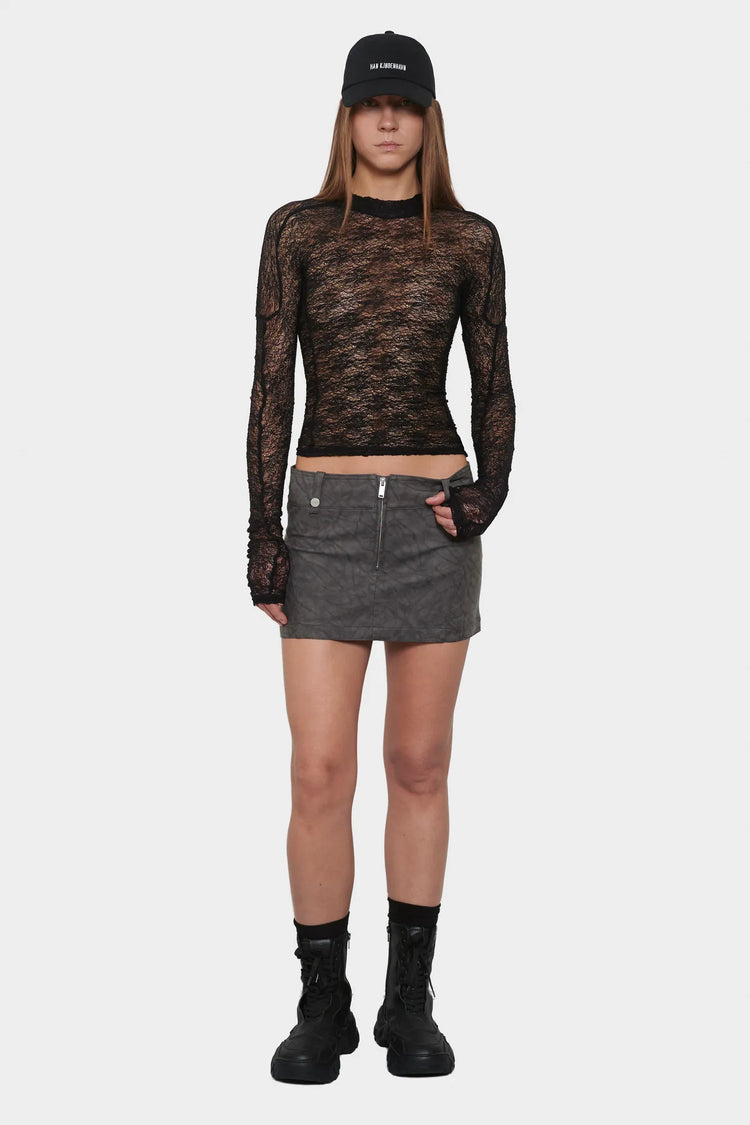 women#@Топ FLORAL LACE чорний