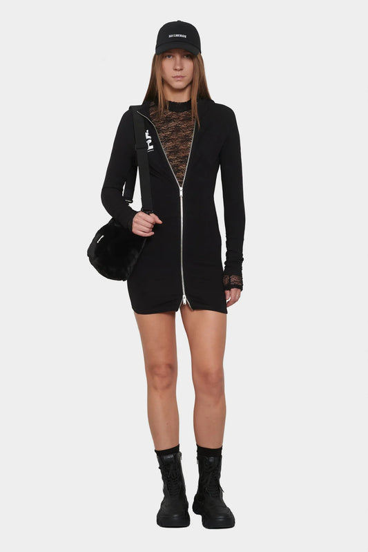 women#@Сукня LOGO ZIPPED чорна