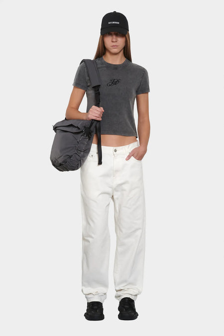 women#@Футболка MONOGRAM SLIM темно-сіра