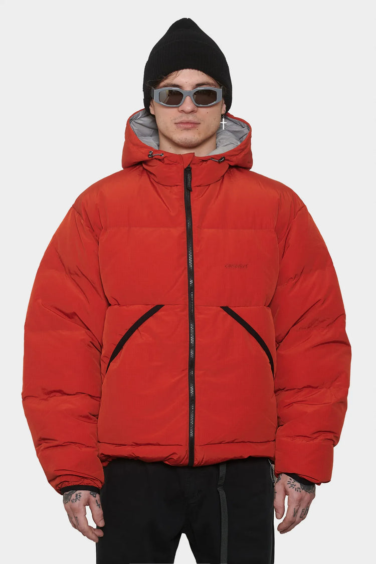 men#@Пуховик DOWN PUFFER HOODED червоний