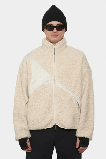 men#@Флісова куртка  ZONAL FLEECE біла