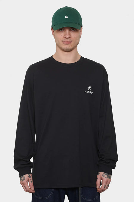 men#@Лонгслів ONE POINT LOGO чорний