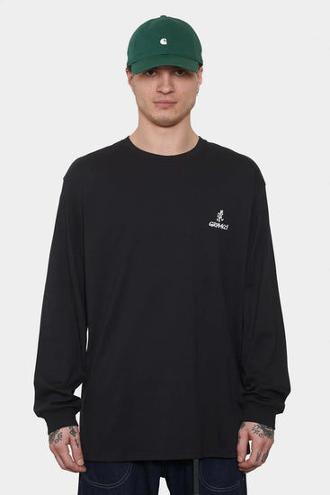 men#@Лонгслів ONE POINT LOGO чорний